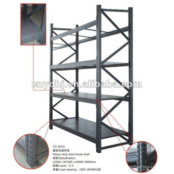 Ce Steel Pipe Storage Rack for Warehouse with 4 Layers